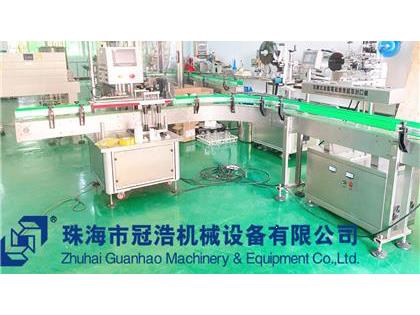 旋蓋機，鋁箔封口機，貼標機，噴碼機，整套生產(chǎn)線(xiàn)已完成生產(chǎn)送貨至客戶(hù)公司