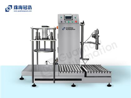 半自動(dòng)稱(chēng)重灌裝壓蓋一體機